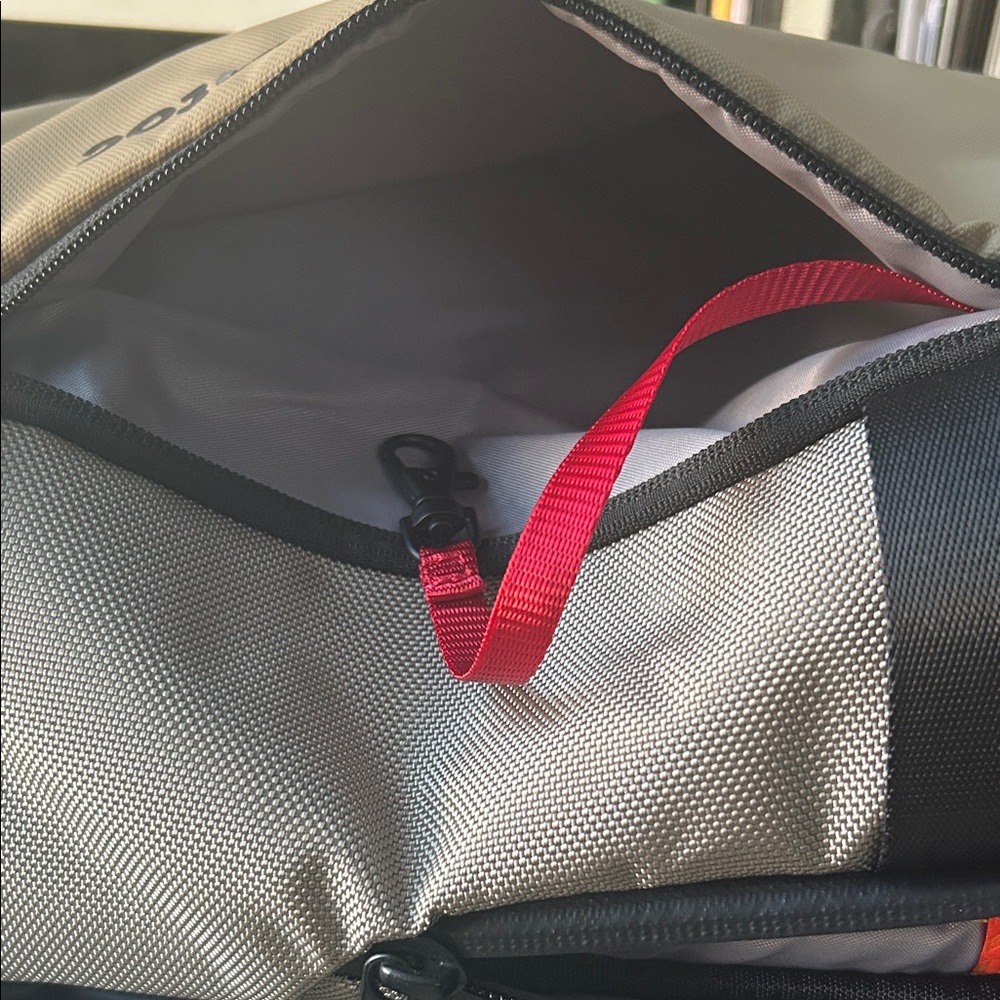 Beige and Black Tomtoc Backpack Sling Bag - Picture 6 of 9